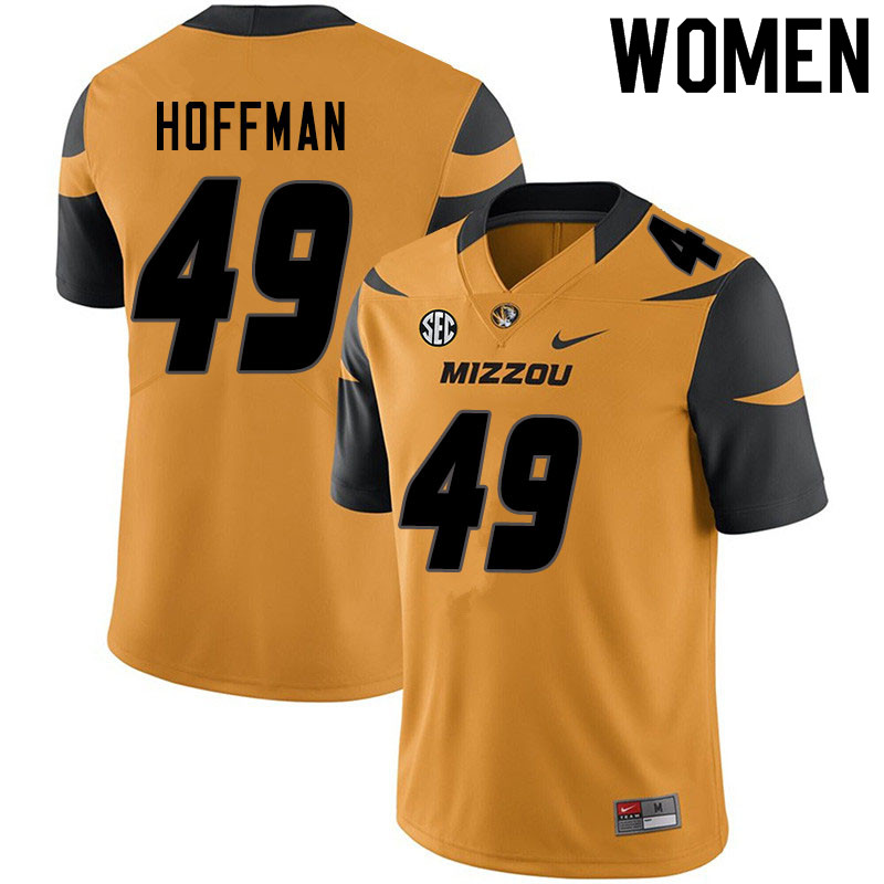 Women #49 Jake Hoffman Missouri Tigers College Football Jerseys Sale-Yellow